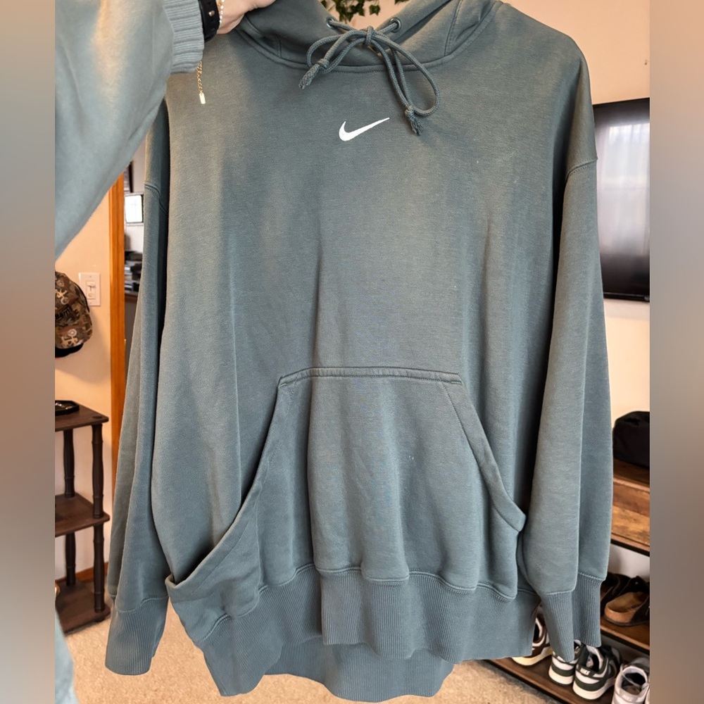Nike Olive Green Pullover Hoodie